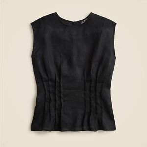 J. Crew Black Sleeveless Blouse